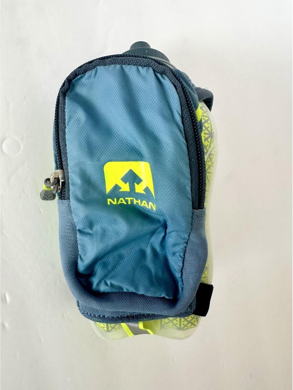 Nathan QuickShot Plus 10oz Blue Classic Water Bottle Handheld Run Ultra Bag